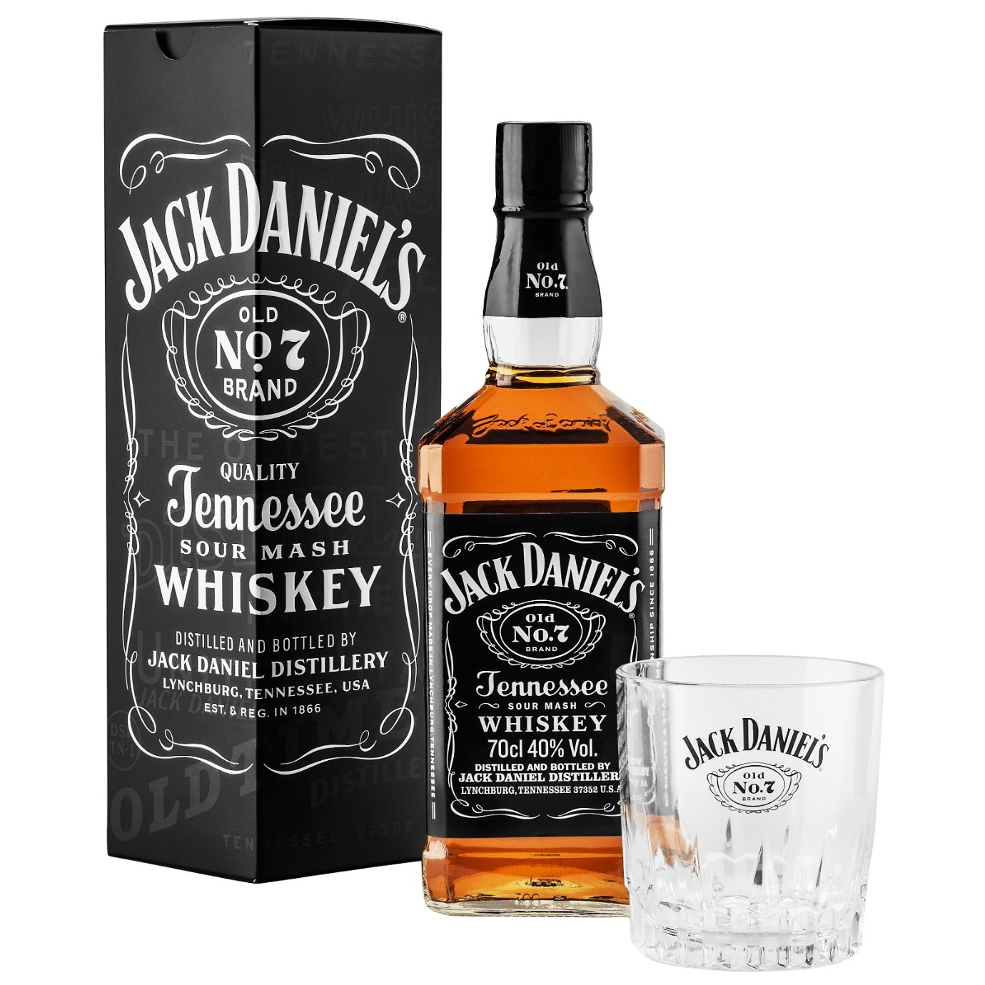 Whiskey Jack Daniels N°7 Estuche 1x700cc + Vaso