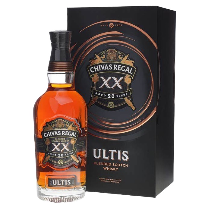 Promo x1 Whisky Chivas Ultis 20 Años 40º 1x700cc + Kit de Cocteleria