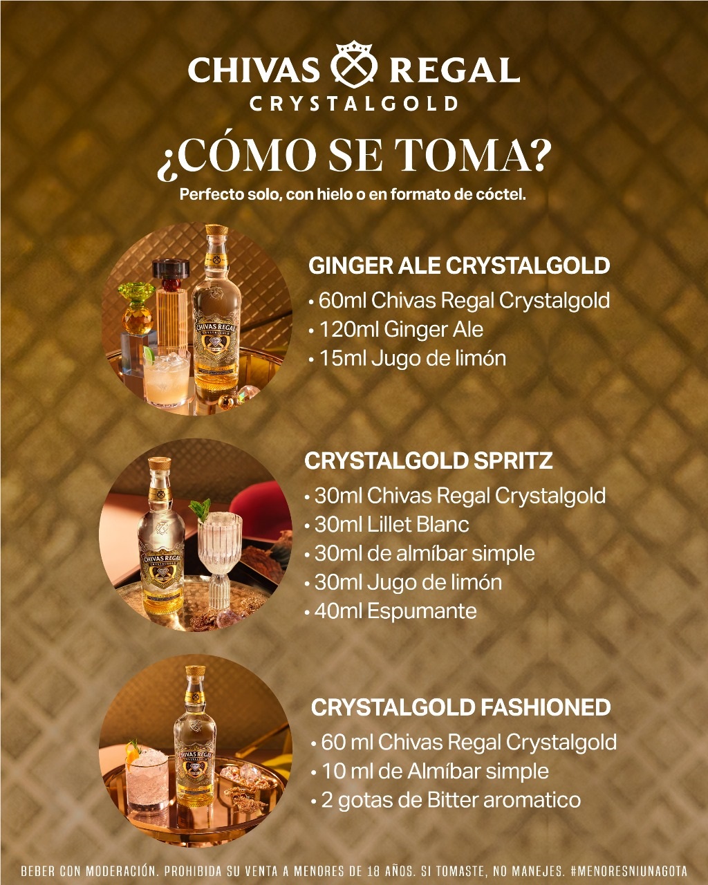 Chivas Regal CrystalGold 40° 700cc🔥