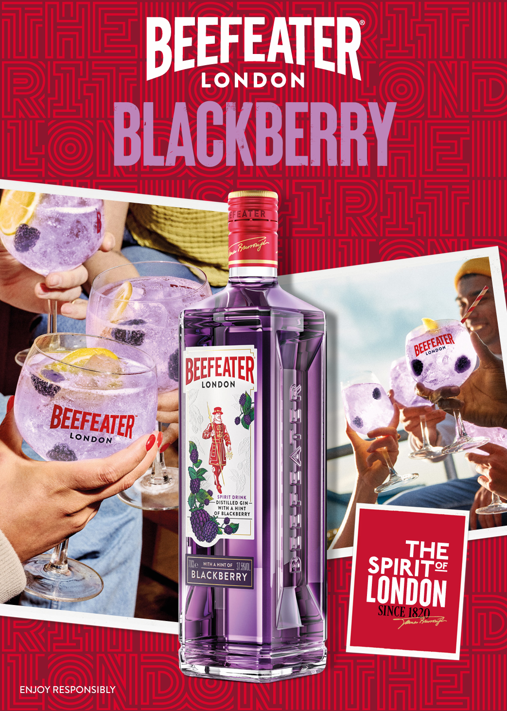 Gin Beefeater Blackberry 37.5º 700cc