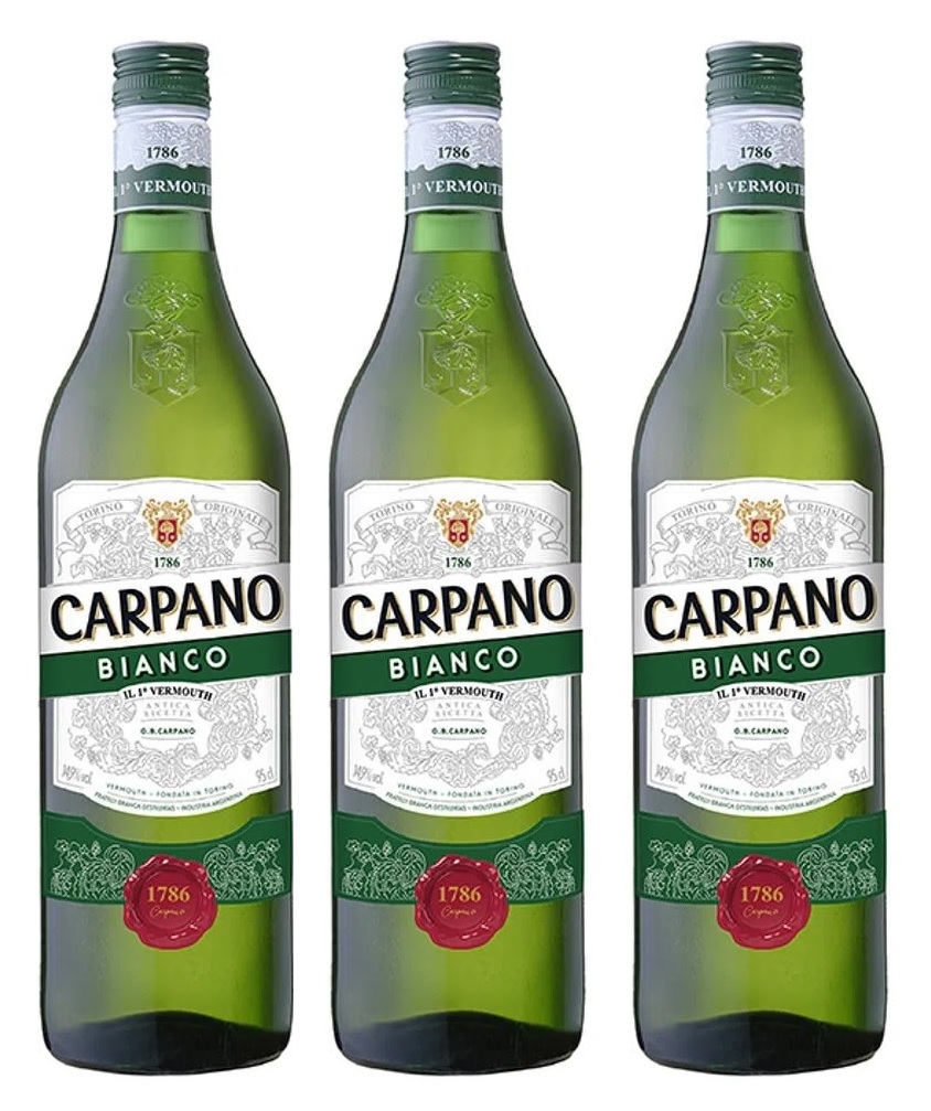 Promo x3 Vermouth Carpano Bianco 14.9º 950cc