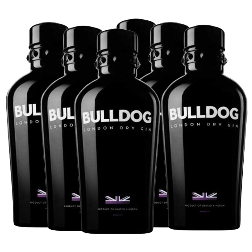 Promo 6x5 London Dry Gin Bulldog 40º 700cc