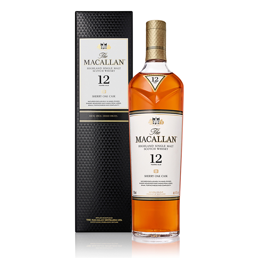 Whisky The Macallan Sherry Oak 12 yo 40º 1x700cc