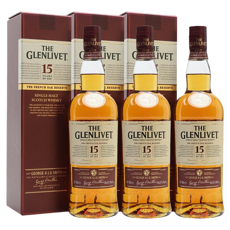 Promo x3 The Glenlivet 15yo 40º 1x700cc