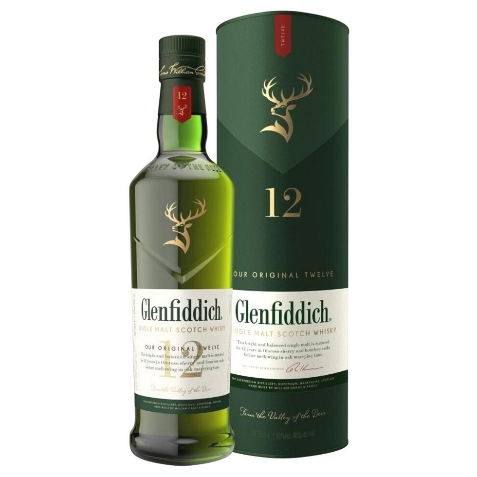 Whisky Glenfiddich 12 Años 40º 1x750cc