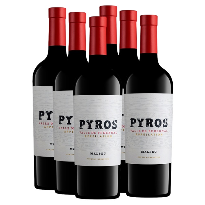 Promo x6 Pyros Malbec 750cc