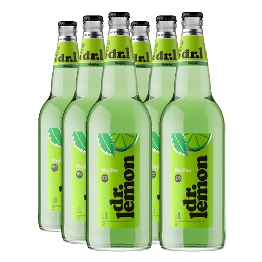 Promo x6 Dr Lemon Vodka Mojito 1000cc