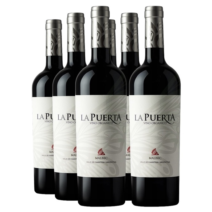 Promo 5+1 La Puerta ORGANICO Malbec 750cc