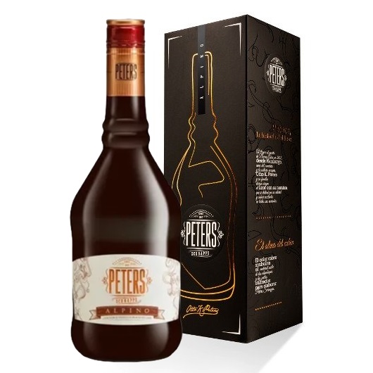 Licor Chocolate Alpino Peters Schnapps 17° Estuche 1x700cc