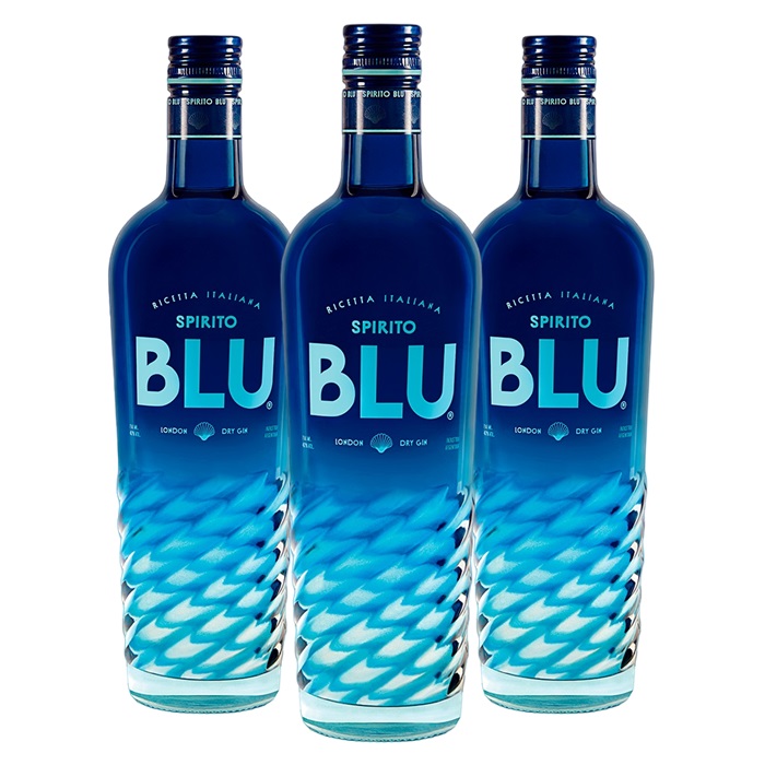 Promo x3 Gin Spirito Blu 40° 700cc