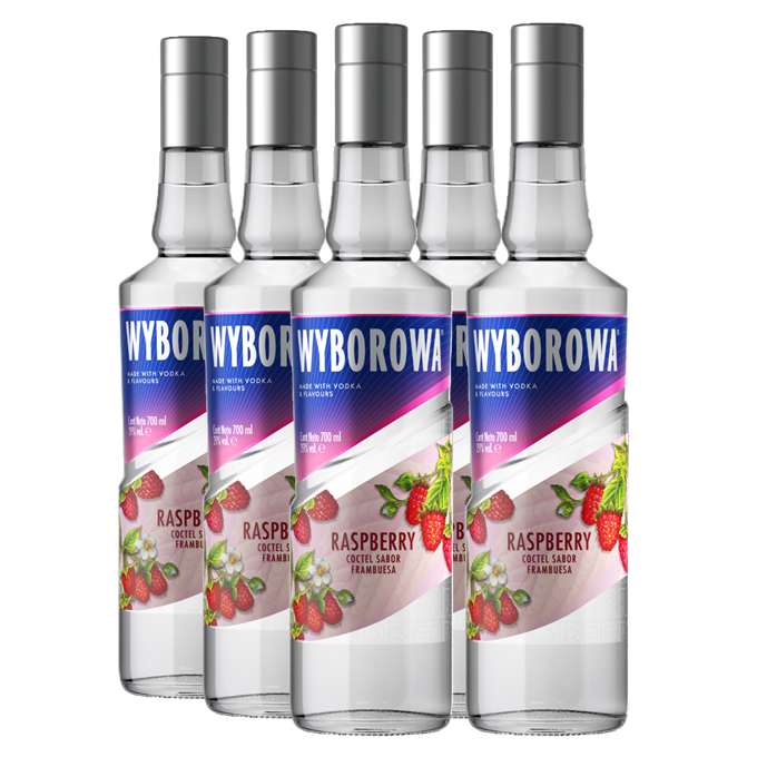 Promo 5+1 Vodka Wyborowa Raspberry 29º 700cc