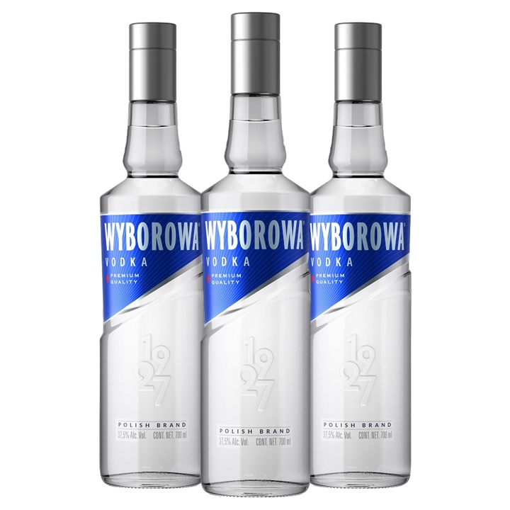 Promo x3 Vodka Wyborowa 37.5º 700cc