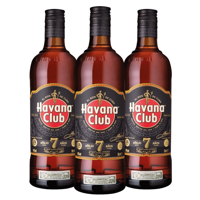 Promo x3 Ron Havana Club 7 Años 700cc