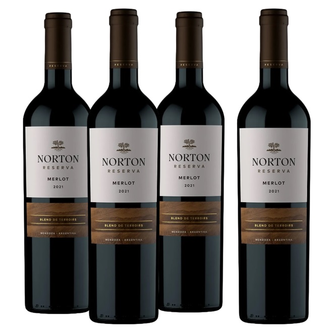 Promo 3+1 Norton Reserva Merlot 750cc