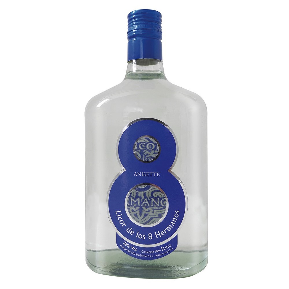 Licor de Anis Azul 8 Hermanos 29º 1000cc