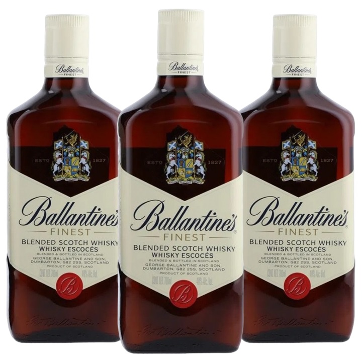 Promo x3 Whisky Ballantines Finest 700cc