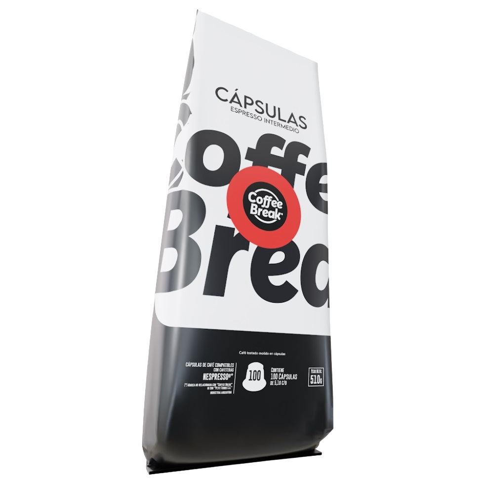 Coffee Break ESPRESSO INTERMEDIO Capsula P/Nespresso x100 (Vto. 10/25)