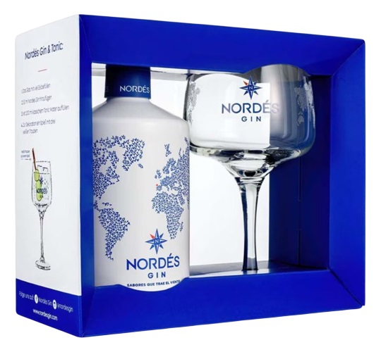 Gin Nordes 40º Estuche 1x700cc + 1 Copa