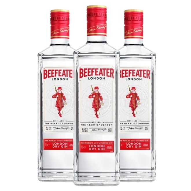 Promo x3 Gin Beefeater 1000cc
