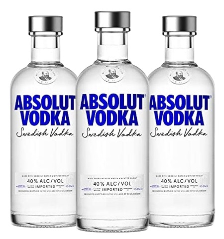 Promo x3 Vodka Absolut 500cc