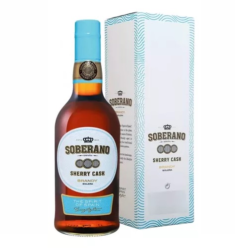 Brandy Solera Soberano Sherry Cask 36° Estuche 1x700cc