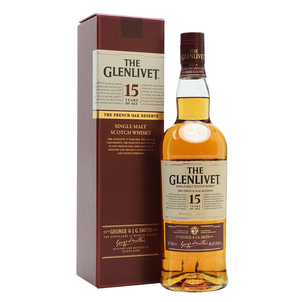 Whisky The Glenlivet 15yo 40º 1x700cc