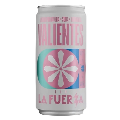 La Fuerza Valientes Rosa Con Soda y Botanicos Lata 269cc
