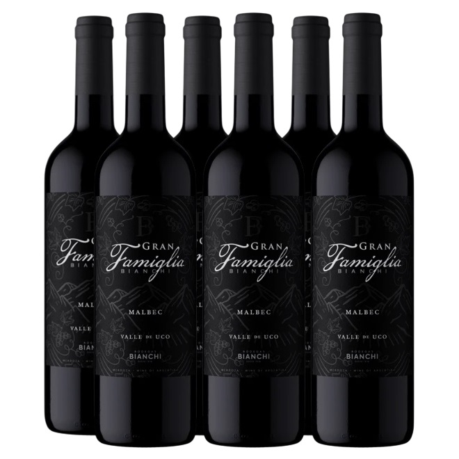 Promo 5+1 Gran Famiglia Bianchi Malbec 750cc