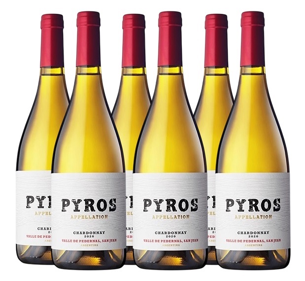 Promo 5+1 Pyros Chardonnay 750cc