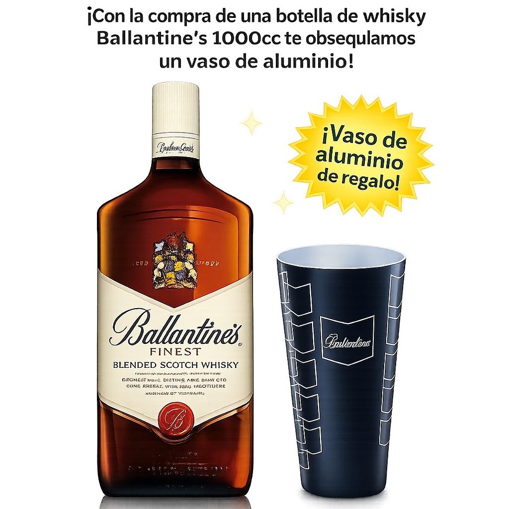 Promo 1 Ballantines 1000cc (SIN ESTUCHE) + 1 Vaso