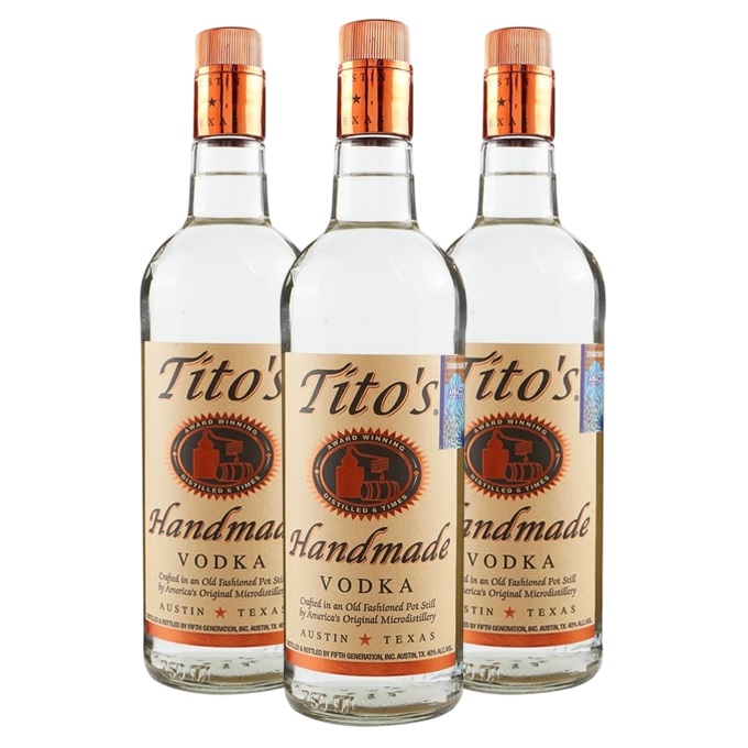 Promo x3 Vodka Titos 40° 750cc