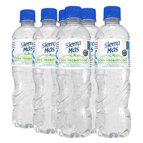 Agua Sierra Mas Con Probioticos Pack 6x500ml