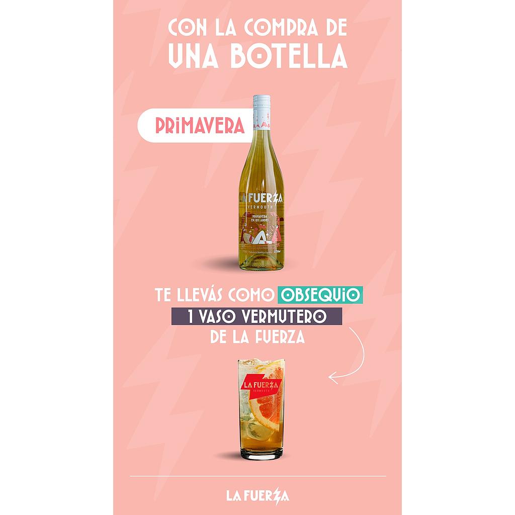 Promo x1 La Fuerza Primavera de Los Andes 750cc + 1 Vaso