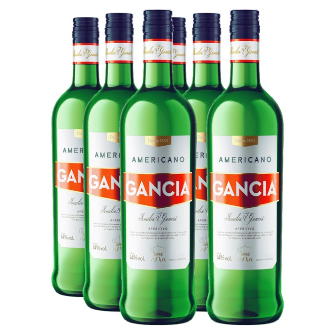 Promo x6 Americano Gancia 950cc